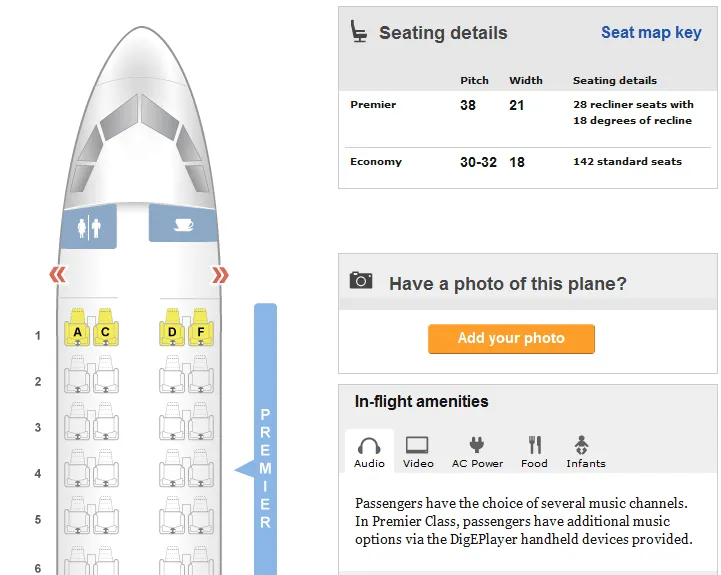 seatguru - Описание мест в самолете