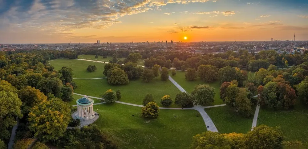 Английский парк в Мюнхене