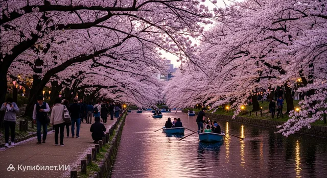 Фестиваль цветения сакуры в Тиёда