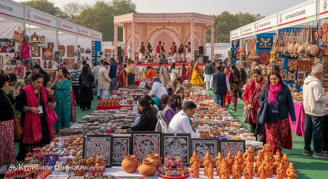 Международная ярмарка ремесел Сураджкунд Мела
