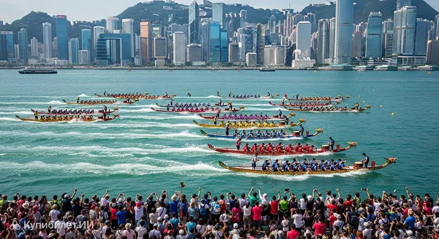 Международные гонки на лодках-драконах Sun Life Hong Kong 2026