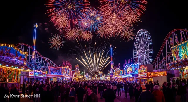 Крупнейшая ярмарка на Рейне (Rheinkirmes Düsseldorf)