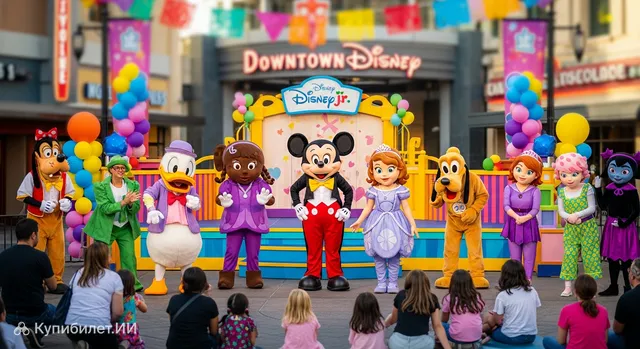 Disney Jr. Let's Play! Party в Downtown Disney District
