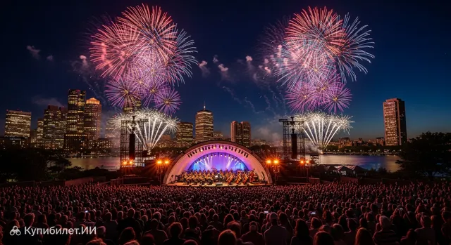 Концерт Boston Pops и фейерверк 4 июля