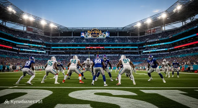 Матч NFL (предсезонный): Miami Dolphins против New York Giants