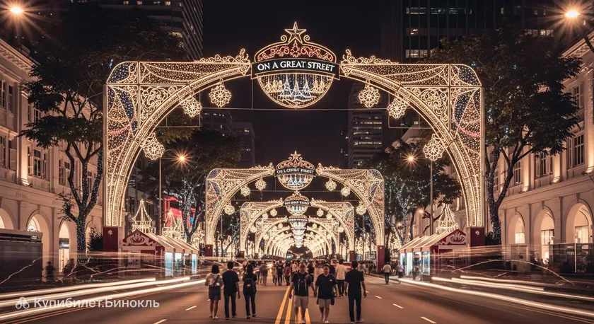 Рождественское преображение улицы Орчард-роуд 2025
