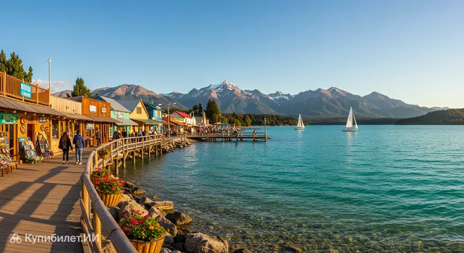 Набережная озера Лакар