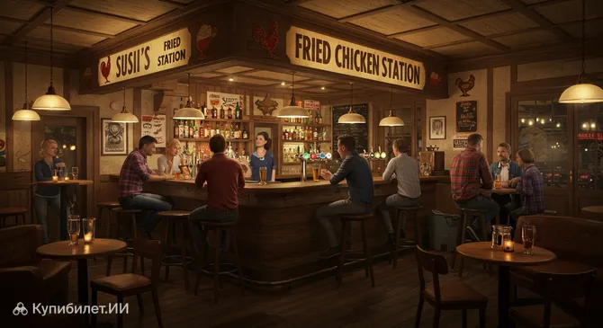 Закусочная жареной курицы у Сюзи