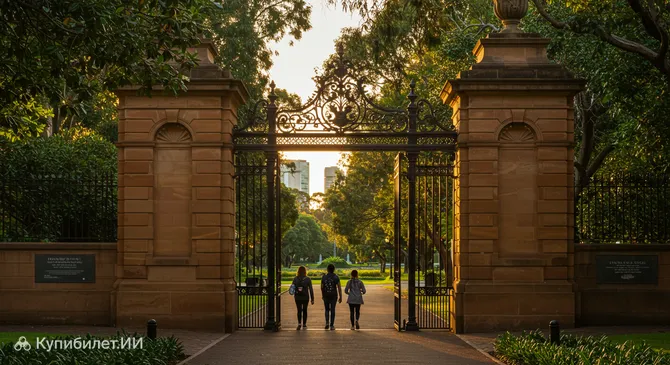 Ворота на Эдвард-стрит, Городской ботанический сад