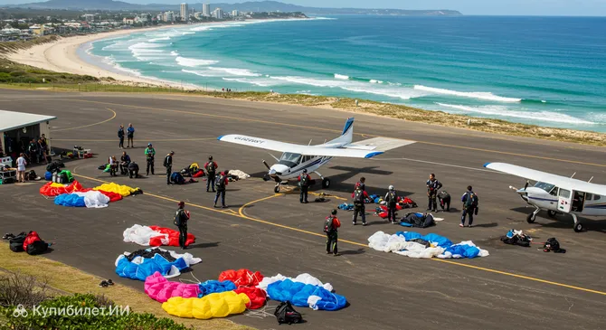 Прыжки с парашютом на Золотом Побережье