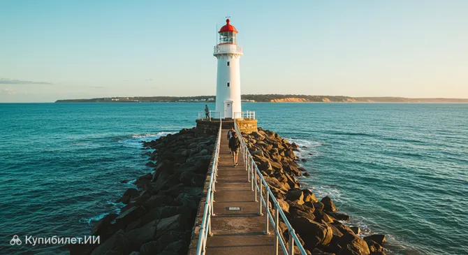 Маяк на волноломе Вуллонгонга