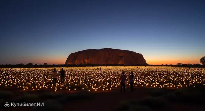 Поле света у Улуру