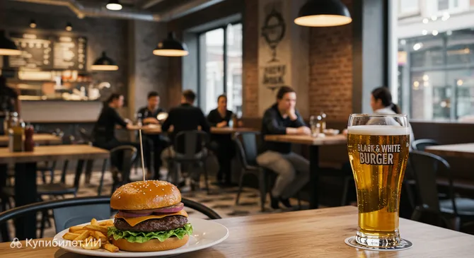 Black & White Burger