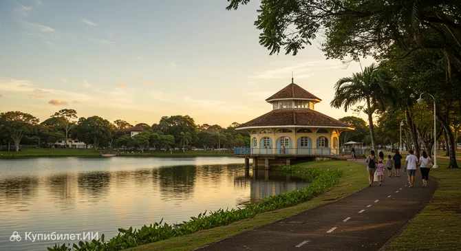 Киоск на озере Лаго-дас-Розас
