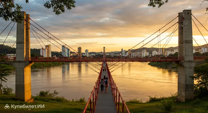 Подвесной пешеходный мост Жозе Диаса Нунеса (Тиан Каррейру)