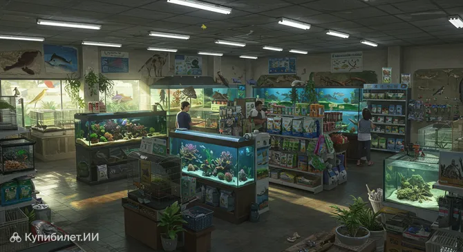 Зоомагазин и аквариум