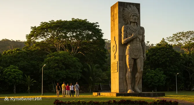 Памятник индейцу