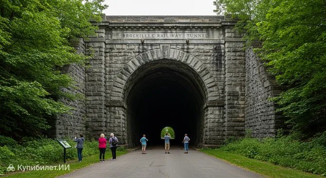 Северный вход в железнодорожный тоннель Броквилля
