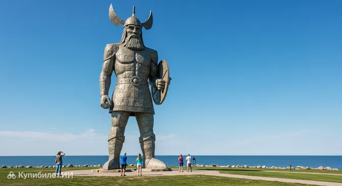 Статуя викинга в Гимли