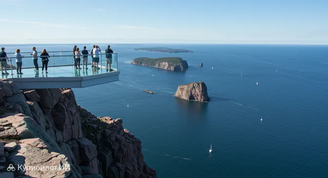 Подвесная стеклянная платформа