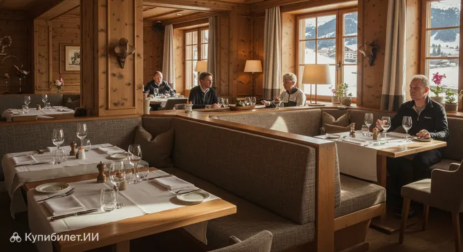 Ресторан при отеле Grischa в Давосе