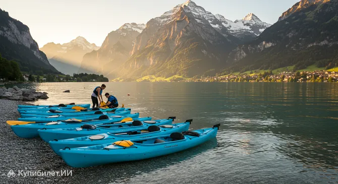 Каяк-туры по озеру Бриенц