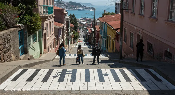 Пианино-лестница