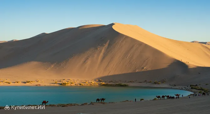 Поющие пески и Лунное озеро