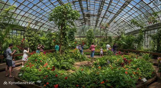 Сад бабочек Спирогира