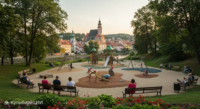 Городской парк Чески-Крумлова