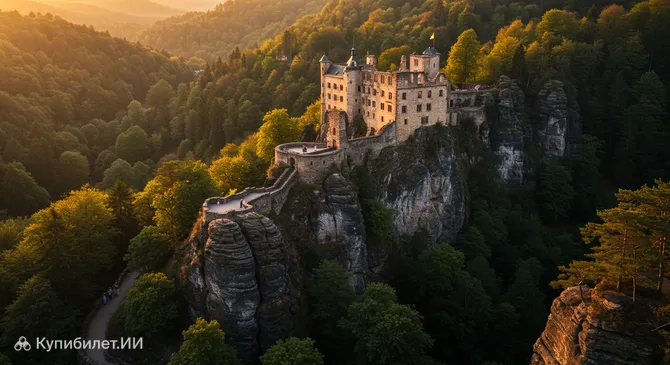 Скалы Баттерт у замка Хоэнбаден