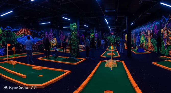 4D Мини-гольф в черном свете Киль