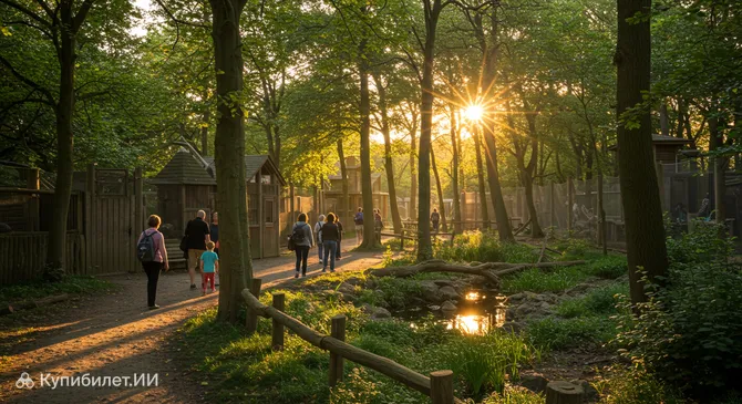 Загон для животных в парке отдыха Мёрса