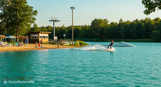 Канатная воднолыжная станция Нойбранденбург