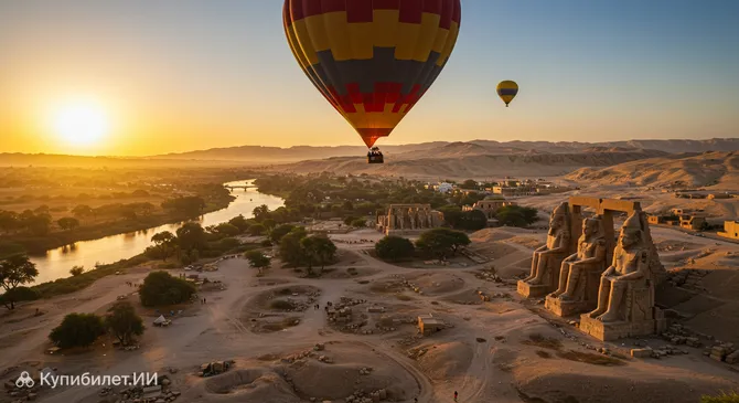 Полёт на воздушном шаре в Луксоре