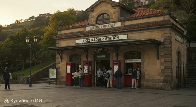 Нижняя станция фуникулёра Арчанда