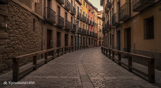 Поворот Эстафета, забег быков Сан-Фермин