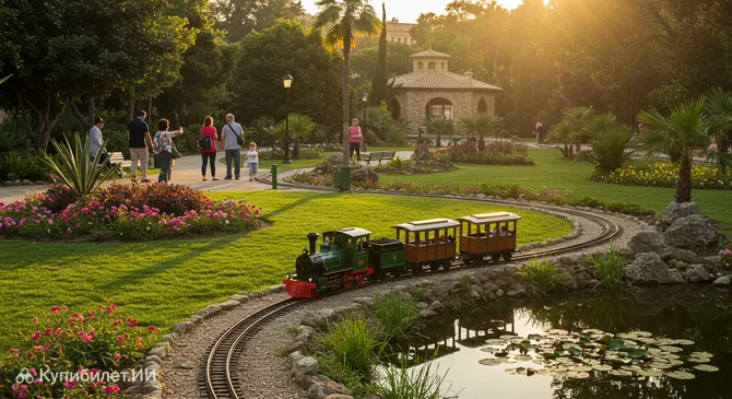Мини-поезд в Парке Каталонии