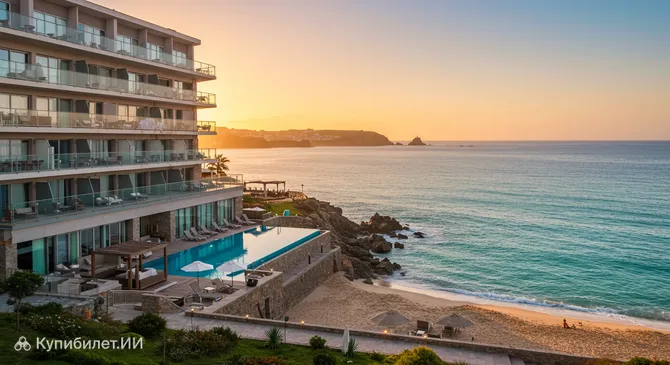 Отель и ресторан O Son do Mar на пляже