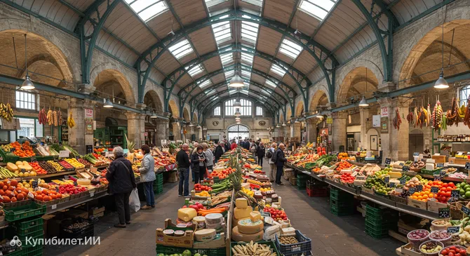 Крытый рынок Ле Аль в Авиньоне