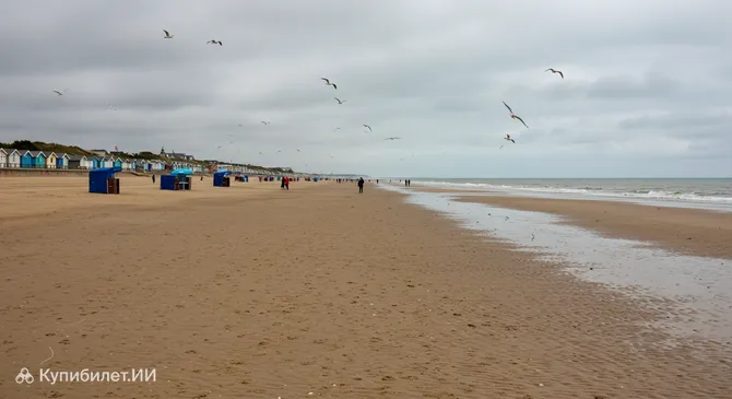 Пляж Берк-сюр-Мер