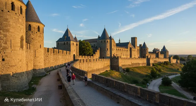 Замок и укрепления города Каркассон