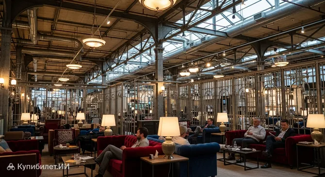 Зал ожидания терминала 2G