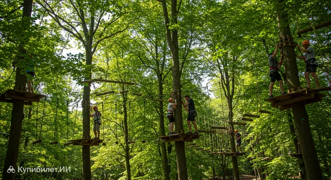 Парк приключений Bassin Aventures