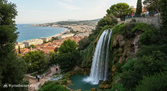 Водопад на Замковой горе