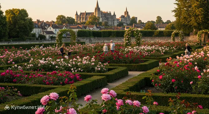 Розовый сад Провена