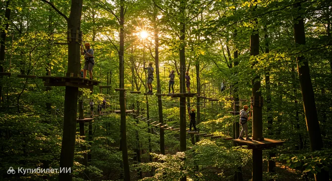 Верёвочный парк в Бракнелле