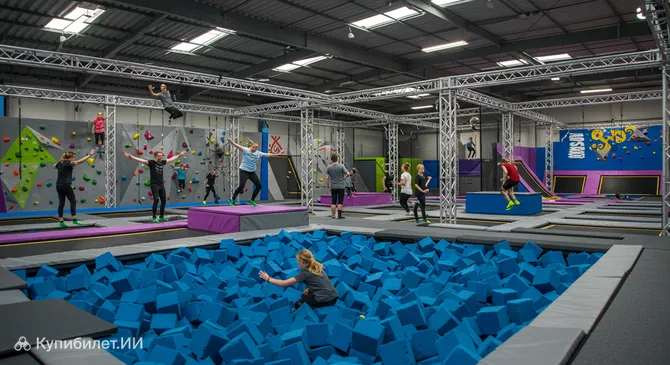 Парк приключений и батутов в Бристоле