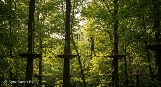 Верёвочный парк в Кроули
