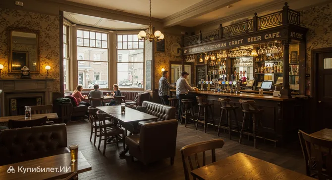 Викторианское кафе крафтового пива